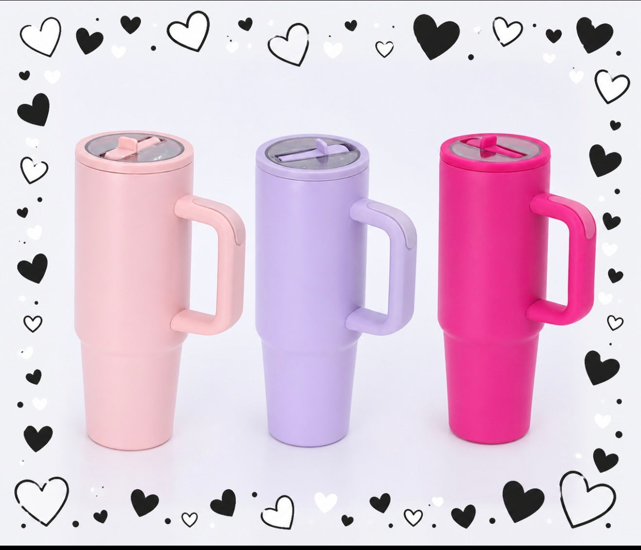 40oz Stainless Steel Flip Straw(colored)