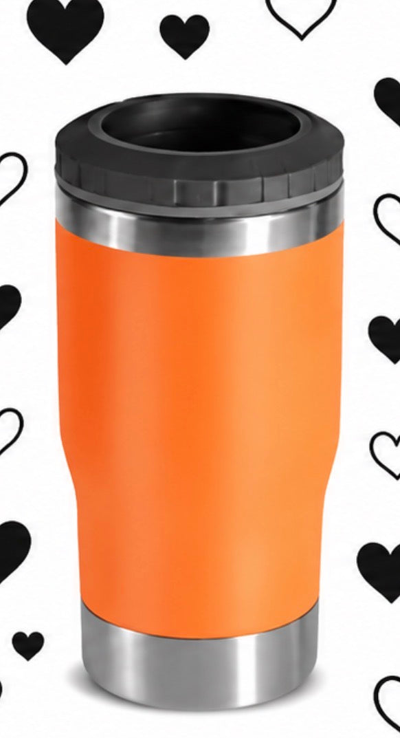 4 in 1 - 14 oz Stainless Can Cooler w/ bottle opener on bottom (cut and place wraps only)