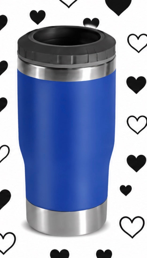 4 in 1 - 14 oz Stainless Can Cooler w/ bottle opener on bottom (cut and place wraps only)