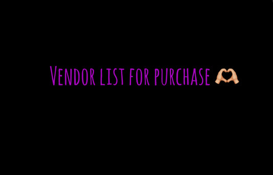 Vendor List